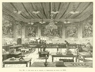 A Room of Mr. Edison at the Paris Exhibition, 1881